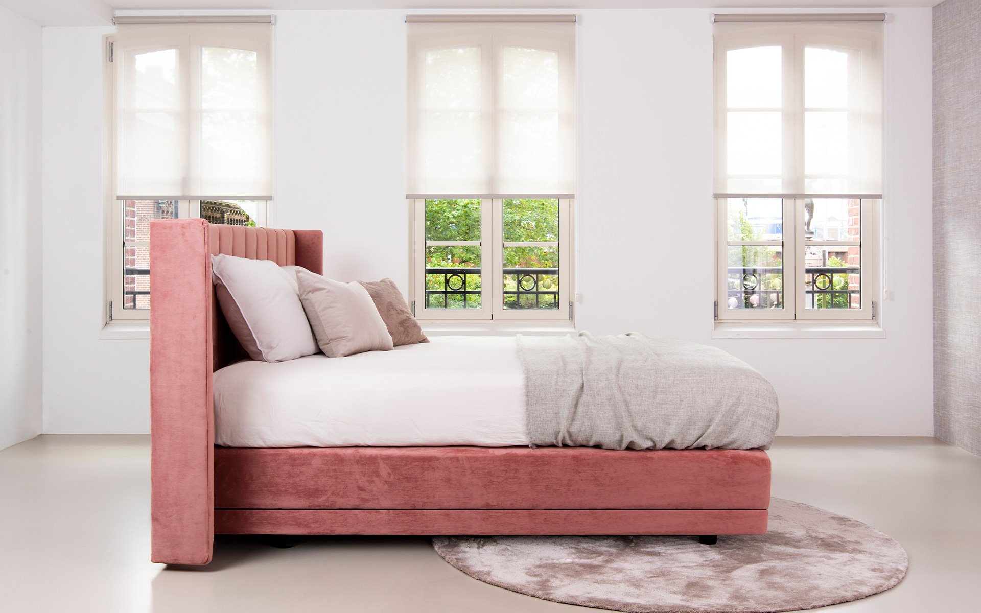 Boxspring Castor pink R bed habits